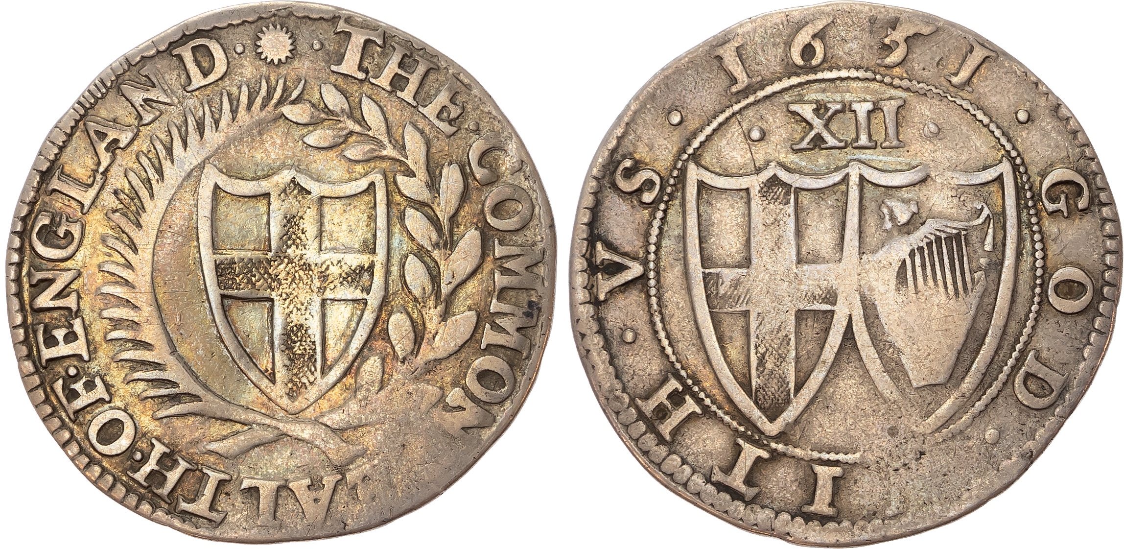 Commonwealth (1649-1660), AR Shilling, 1651.
