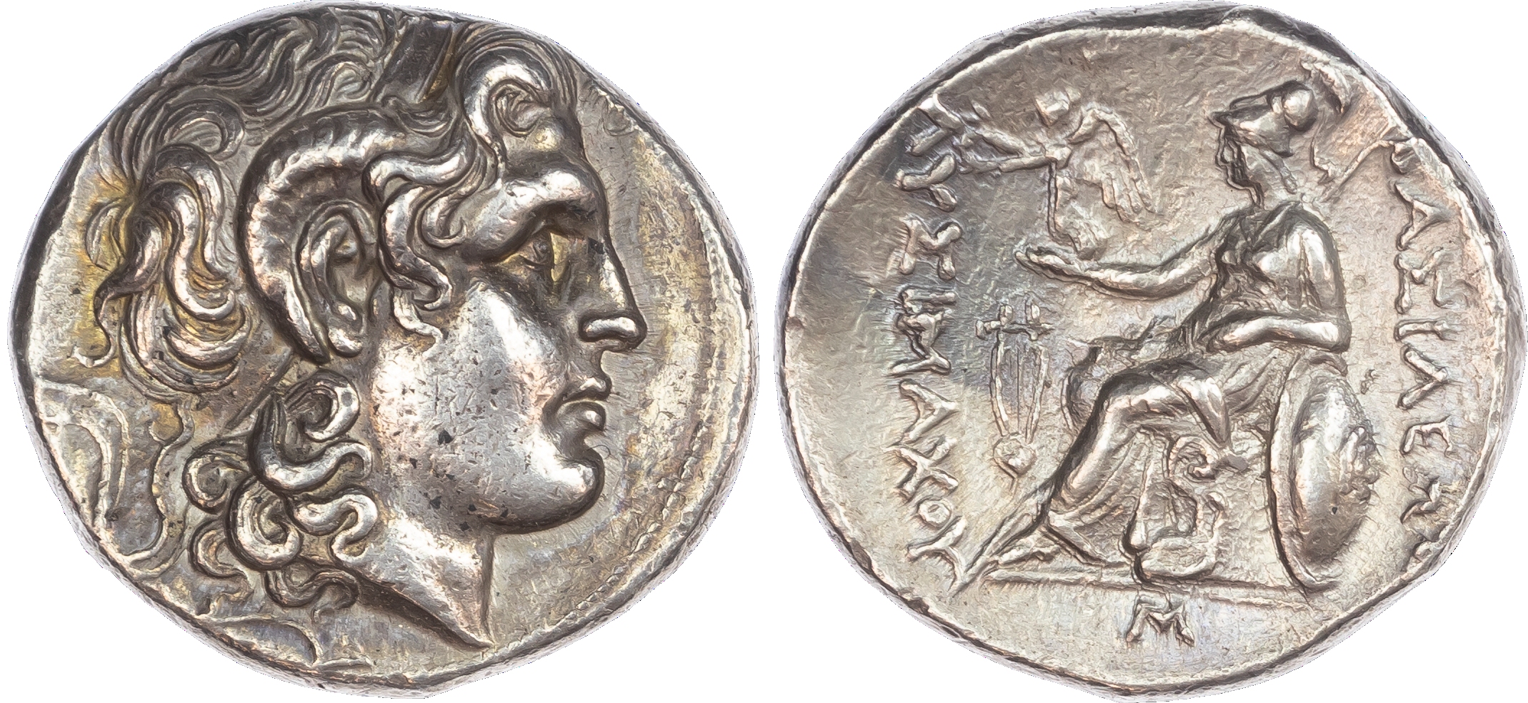 Kingdom of Thrace, Lysimachos (306-281 BC) AR Tetradrachm, mint of Mytilene, c. 294-290 BC, 17.14g. Head of the deified