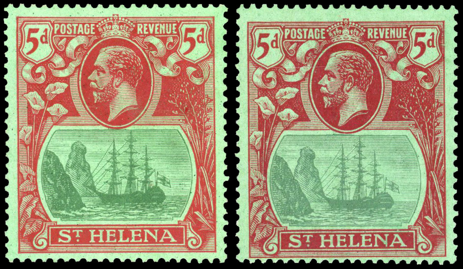 St Helena SG 103a, da mint