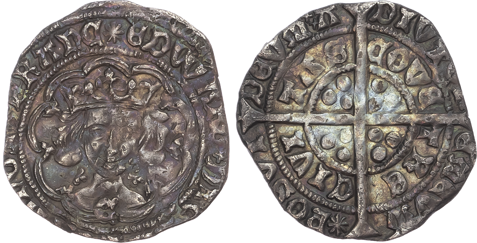 Edward IV (First Reign, 1461-1470), Groat, Light Coinage (1464-1470), Coventry mint, mm. sun. 