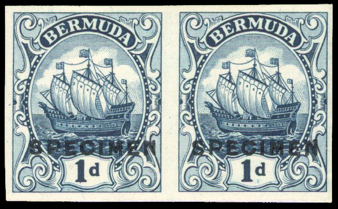 Bermuda SG 78 printer's sample pair