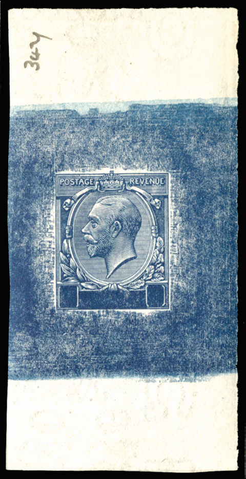 GB SG357var 1912 Master Die Proof. Stage 4c in blue.