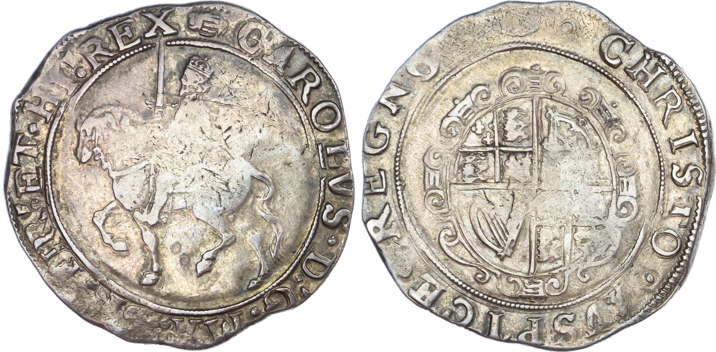 Charles I (1625 ‑1649), AR Halfcrown, 15.01gm., Tower Mint,