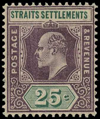 1902 25ct dull purple and green large part...