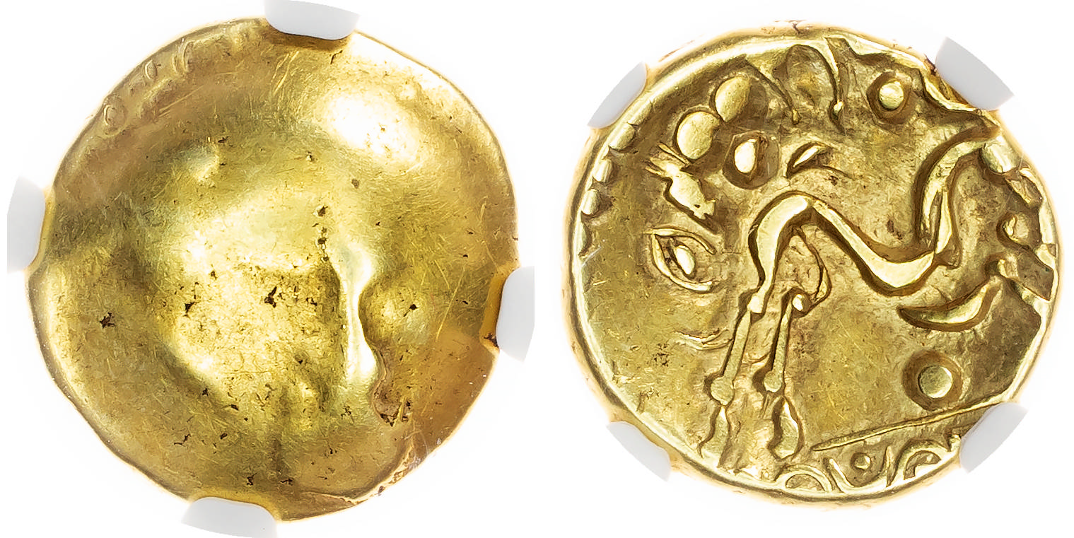 Imported Coinages, Ambiani (c. 60-50 BC) AV Stater, 6.18g.