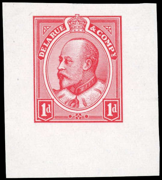 GB 1903 1d 'Canada Head' colour trial