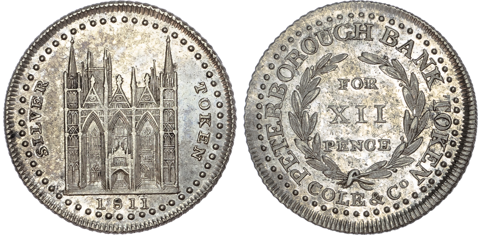 Northamptonshire, Peterborough. Cole & Co., silver shilling, 1811.
