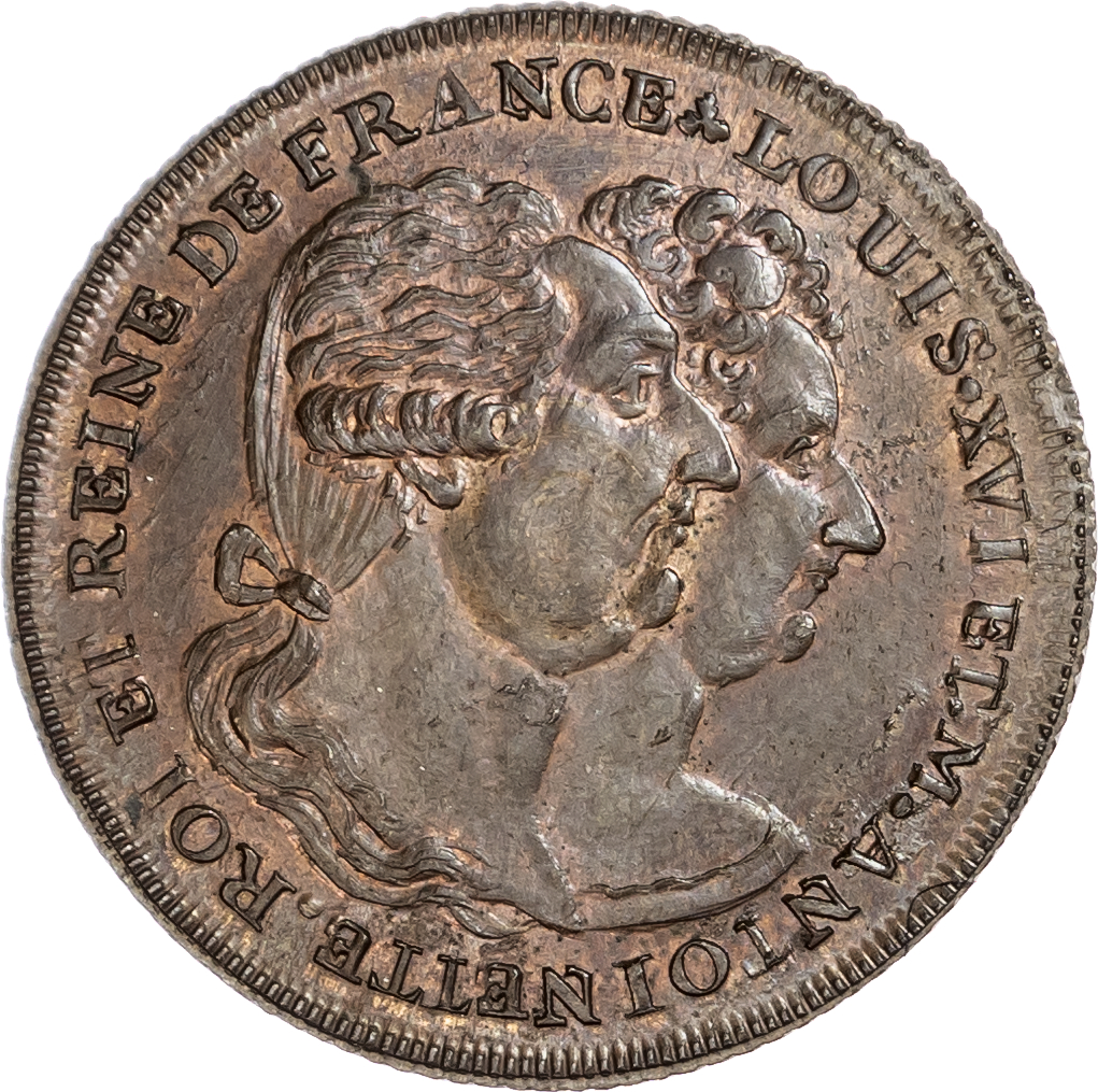 London National Series, Skidmore’s mule King & Queen of France Halfpenny (1795)