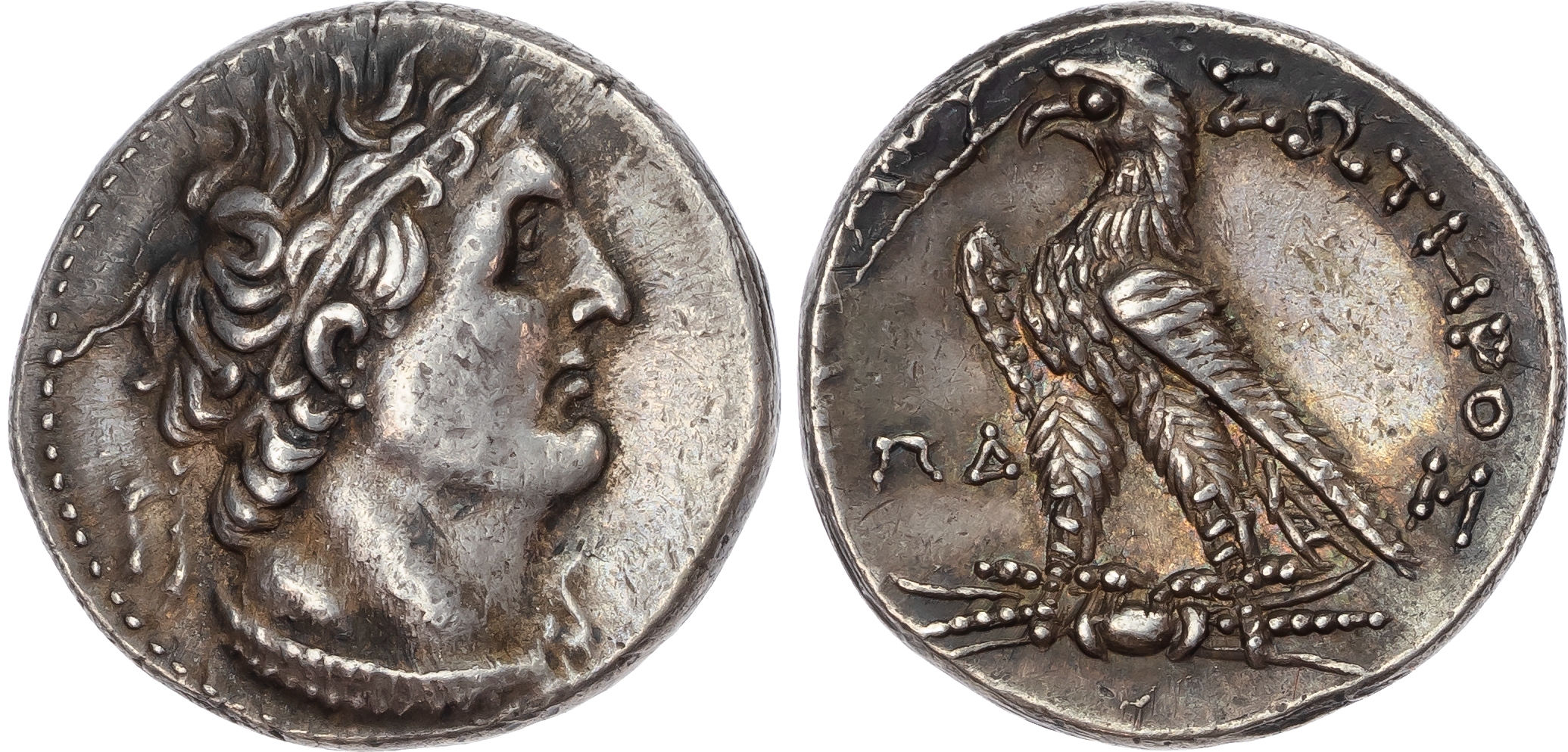 Ptolemaic Egypt, Ptolemy VI Philometor, first sole reign (c. 180-170 BC) AR Tetradrachm. 