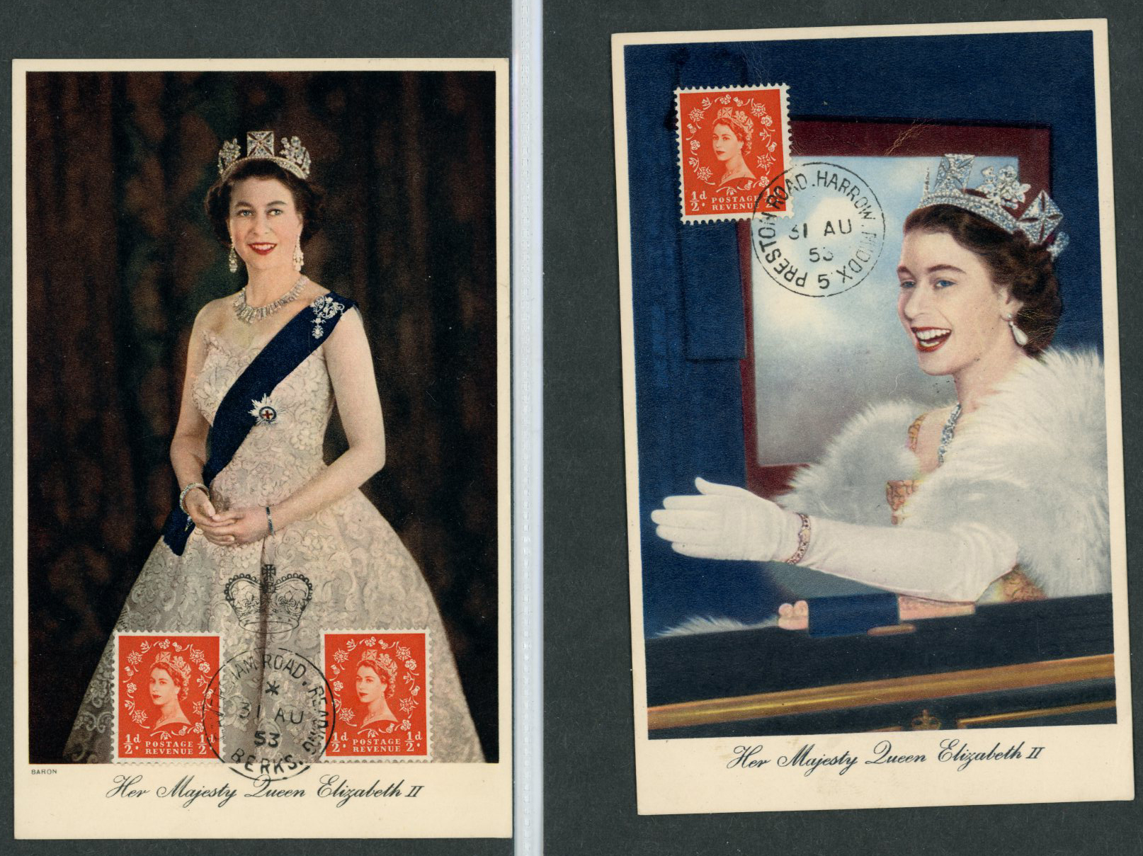FIRST DAY COVERS: 1952-54 Tudor Crown...