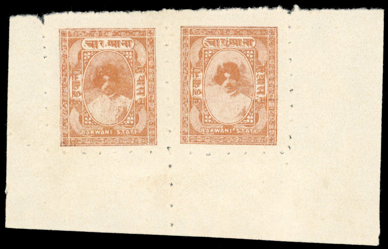 I.F.S. Barwani SG 23 4a unused pair 