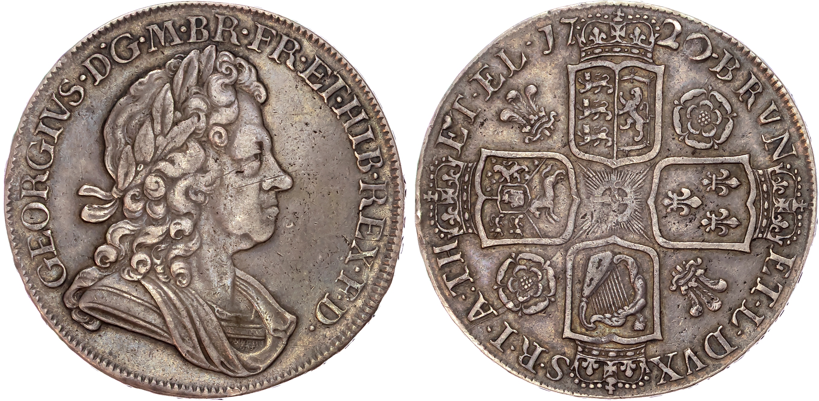 George I (1714-27), Crown, 1720/18.