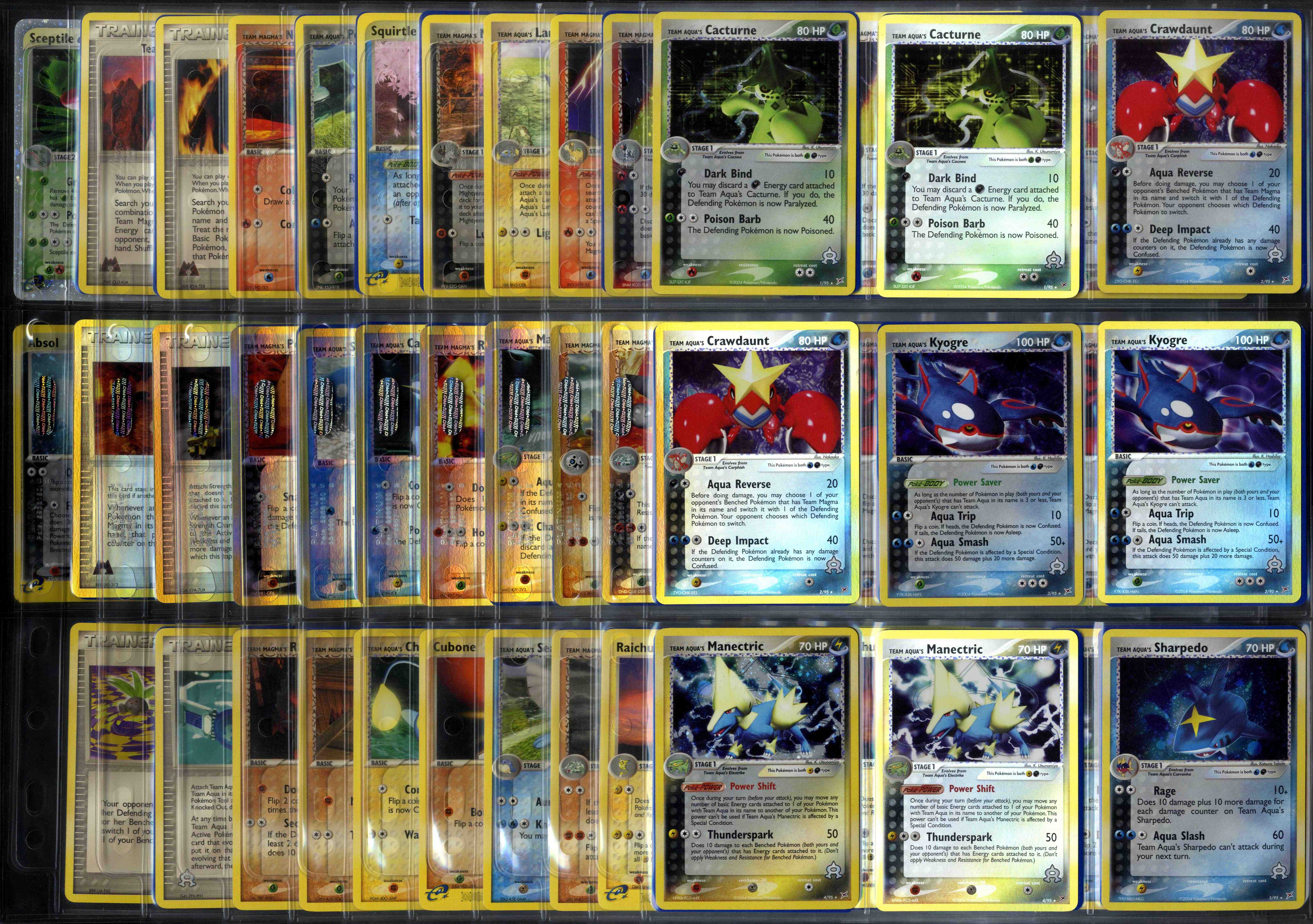 Pokémon TCG - EX Team Magma vs Team Aqua Master Set #185 Cards - All EX & Secrets.