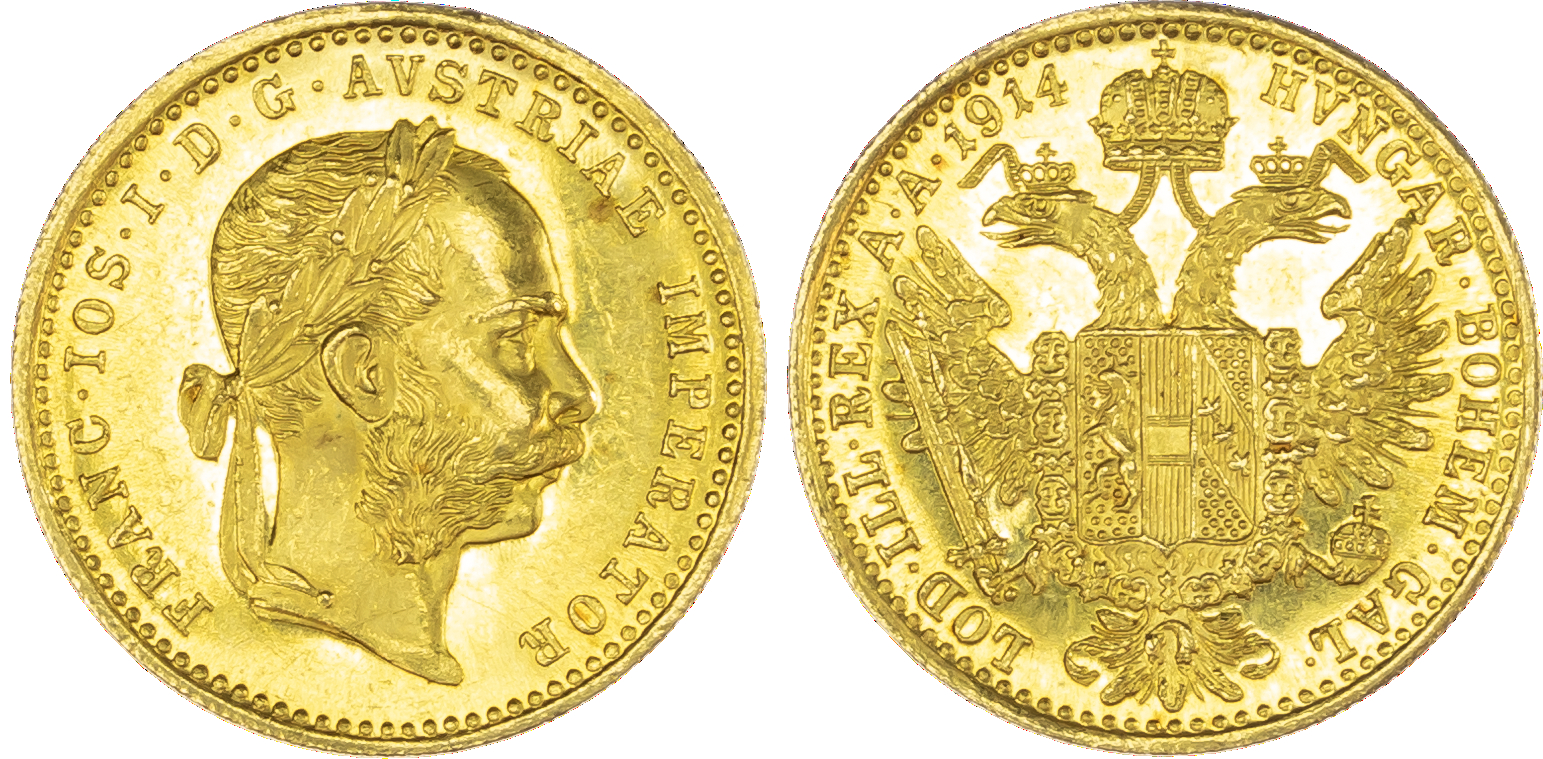Austria, Franz Josef (1848-1916), gold Ducat, 1914, Vienna, 3.49g (Fr. 493; KM 2267). Uncirculated,