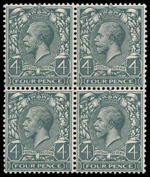 GB 1913 SG379var Mint Watermark double, one Inv & Rev