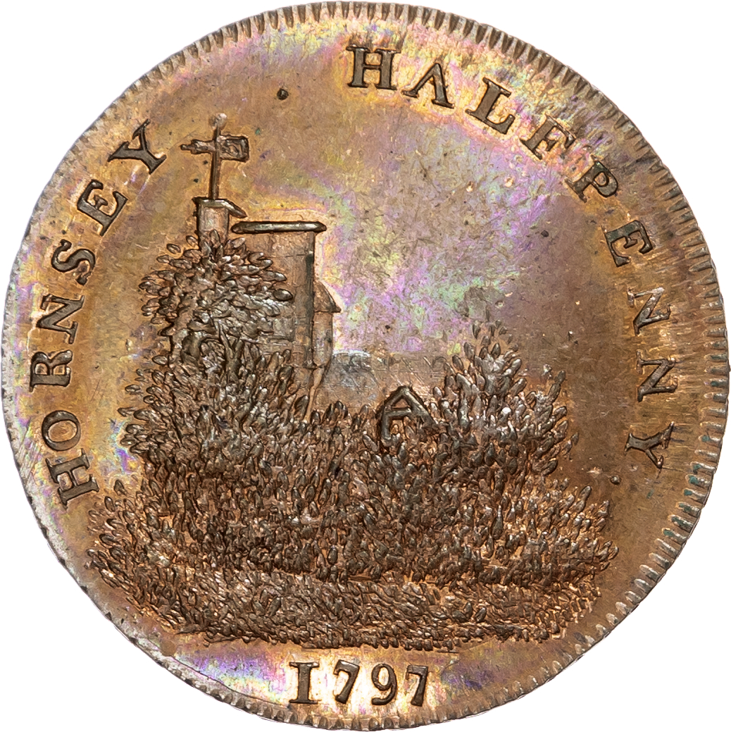London – Hornsey, Skidmore’s halfpenny 1797
