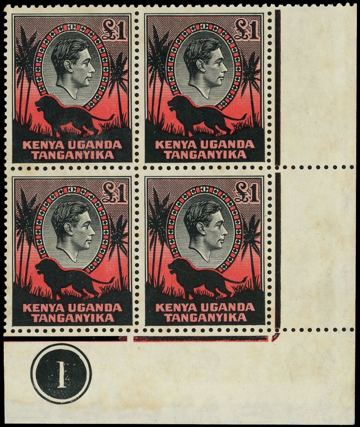 KUT SG 150 Plate block mint