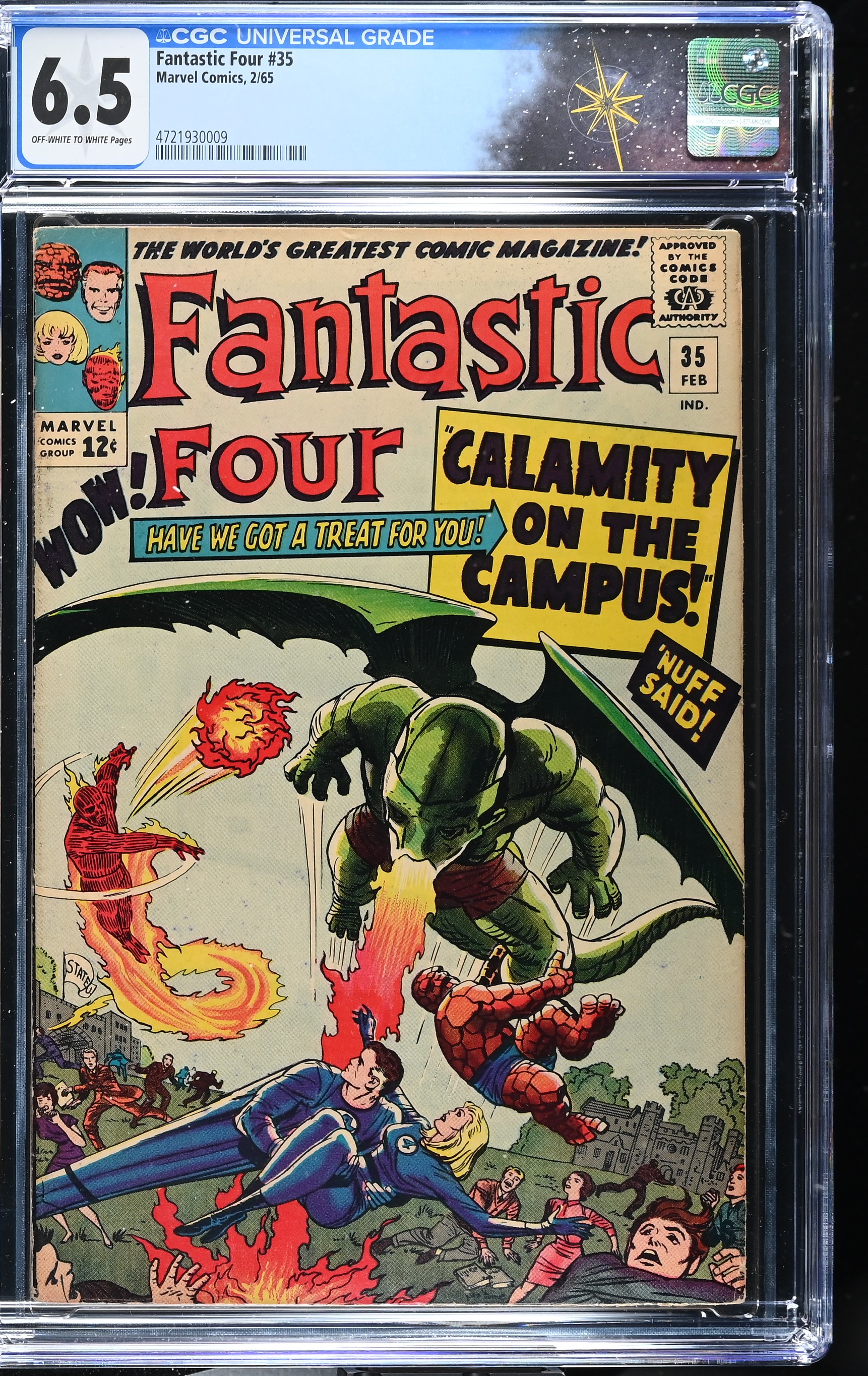 Fantastic Four #35 CGC 6.5 1st Appearance of Dragon Man (Marvel Comics, 1965) Off-White to White Pages