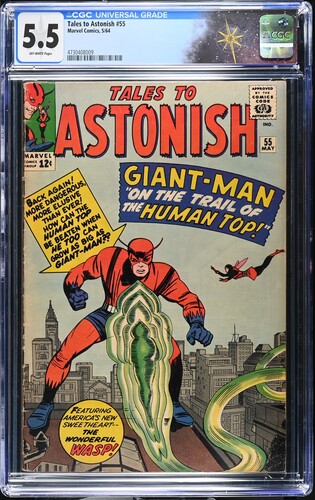 Tales to Astonish #55 CGC 5.5 Human Top appearance (Marvel Comics, 1964) Off-white pages