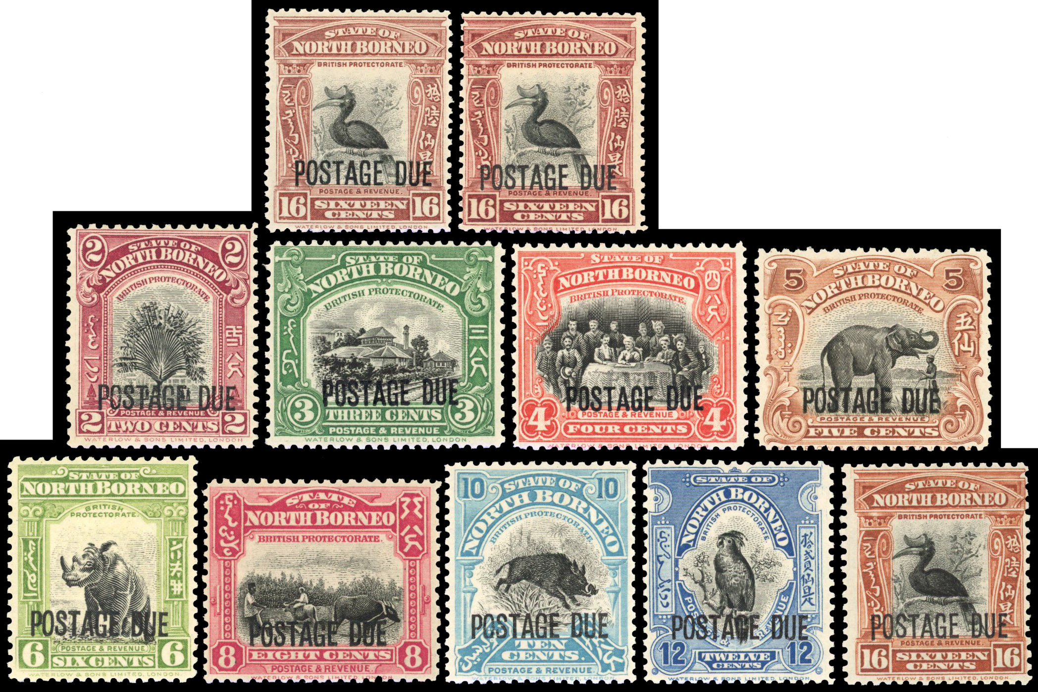 North Borneo 1930-38 range