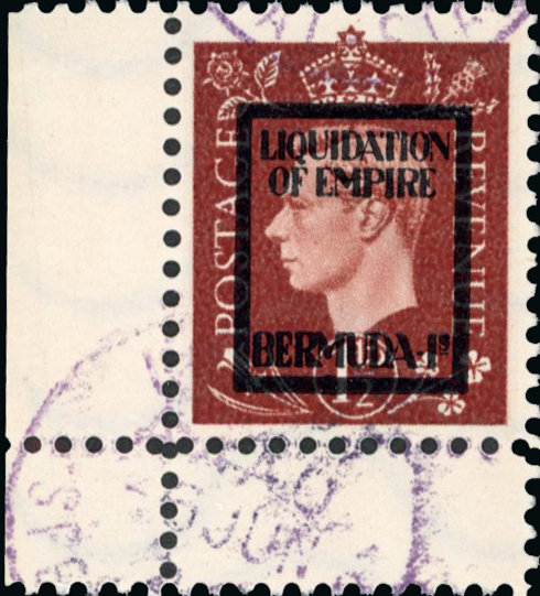 German Propaganda Forgeries; Bermuda set 'used'