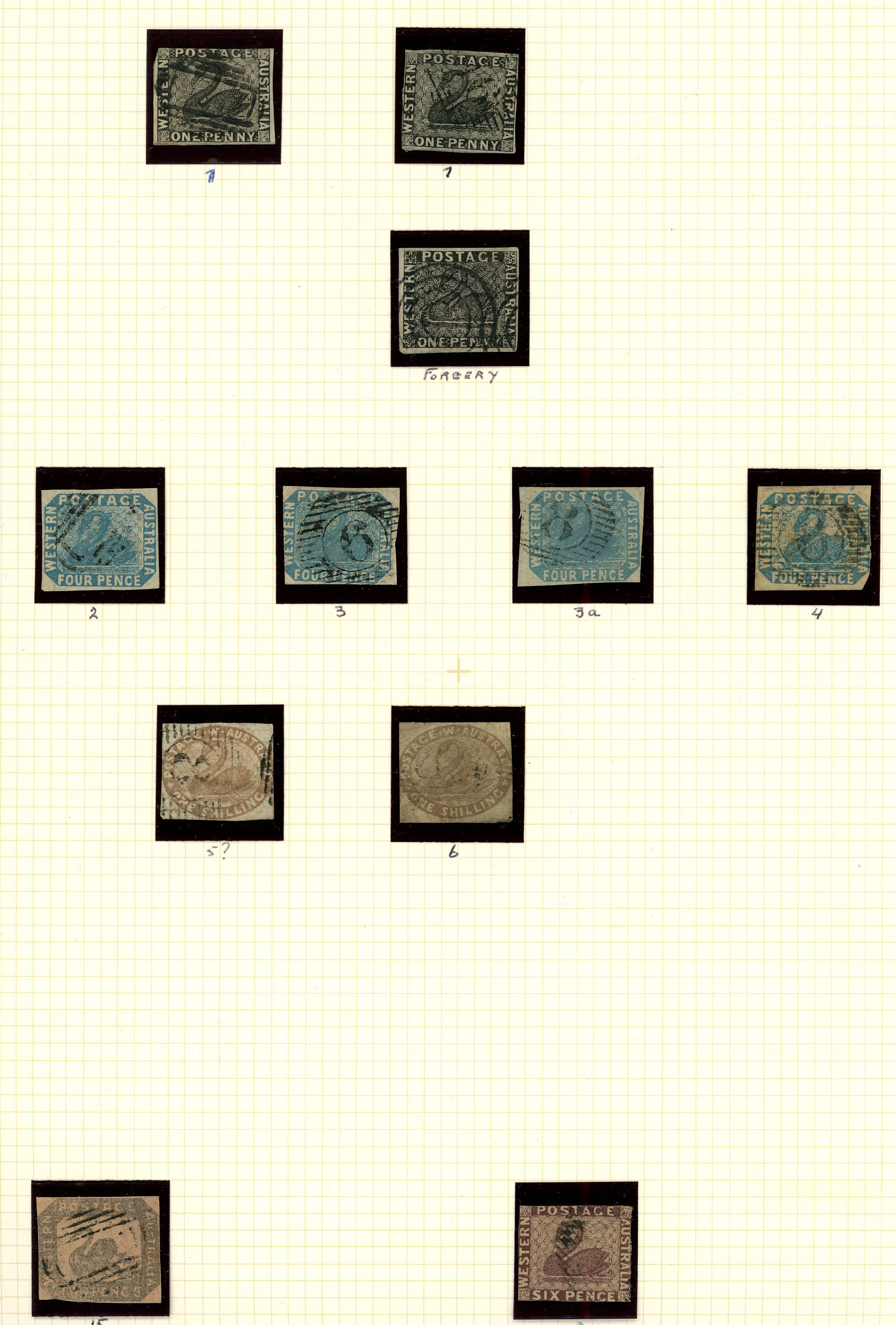 1853-1912 mint and used collection (263) on Philatelic leaves. Various imperfs in rather mixed condition, then a...