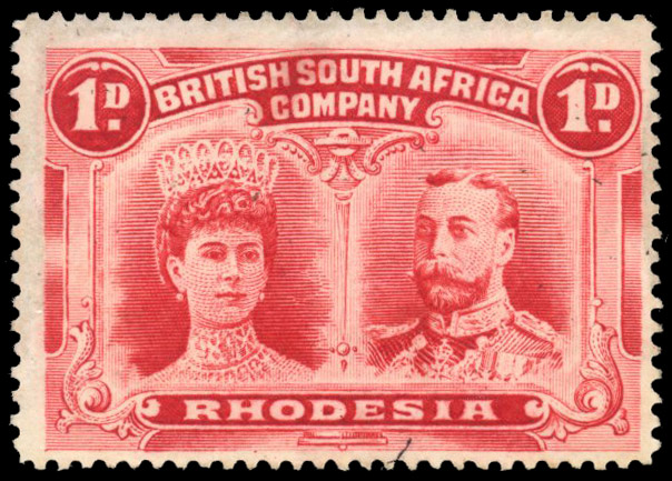 1d carmine perf 15 SG 170, position 48A mint