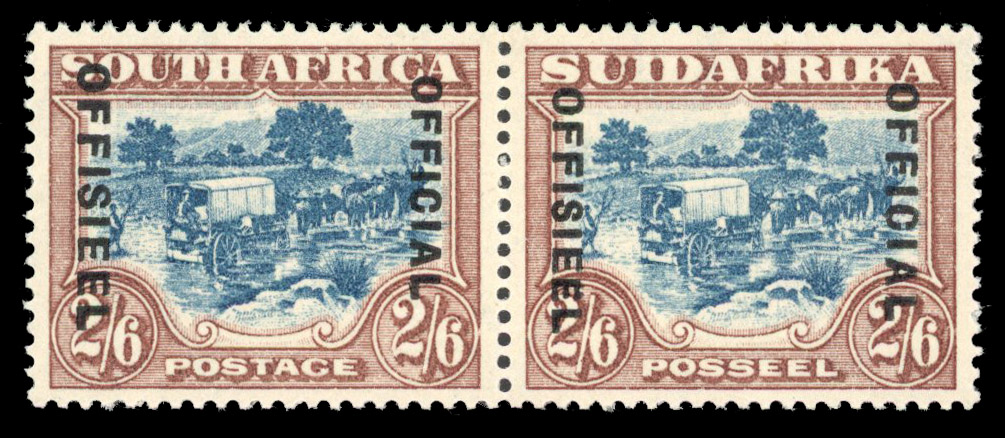 South Africa SG O19b mint pair 