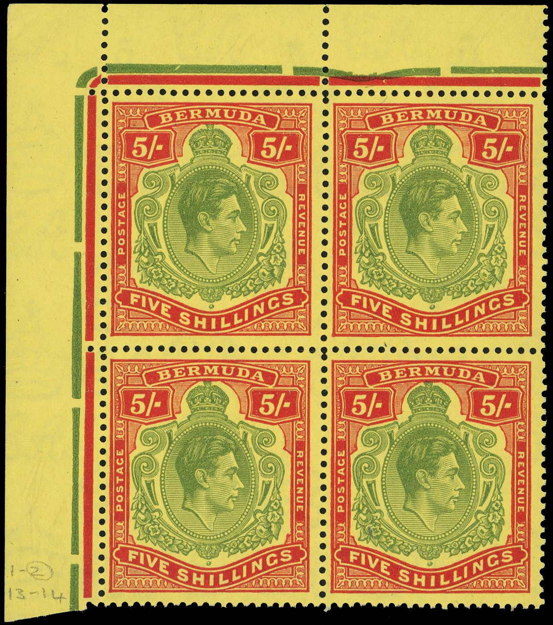 Bermuda SG 118f block mint