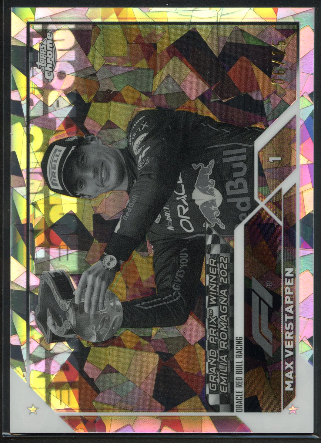 <p>2023 Topps Chrome Sapphire Edition Max Verstappen #147 Black and White</p>