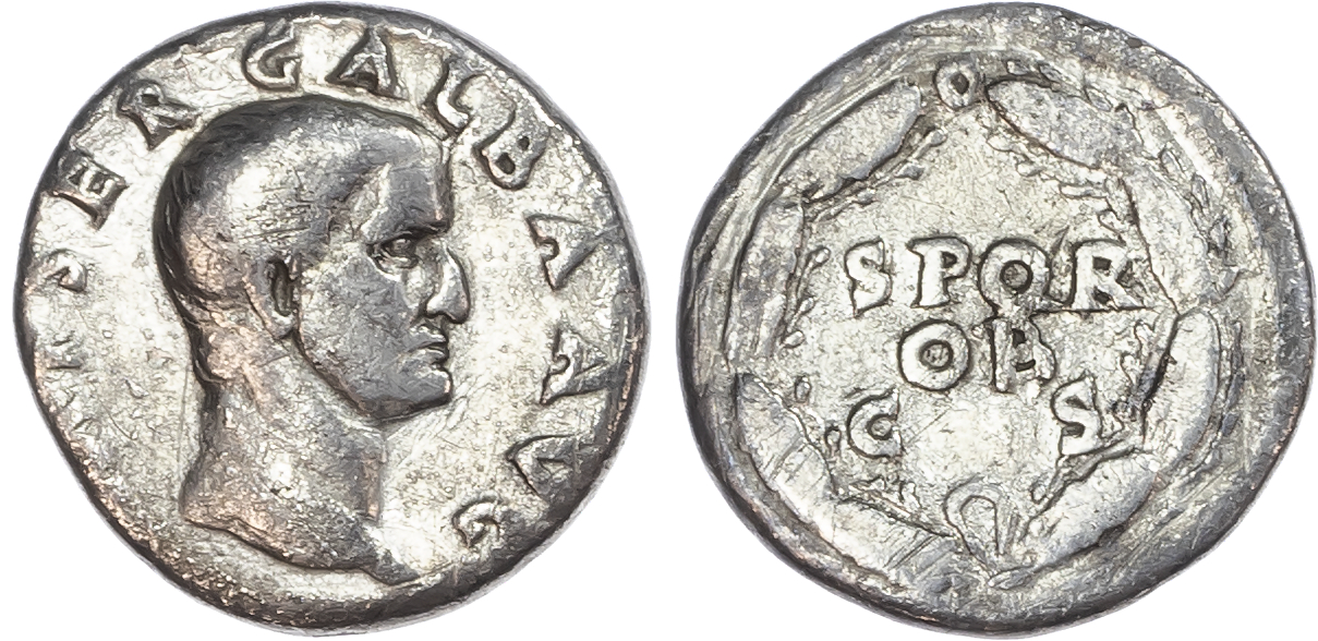 Galba (AD 68-69) AR Denarius, Rome, 3.00g.
