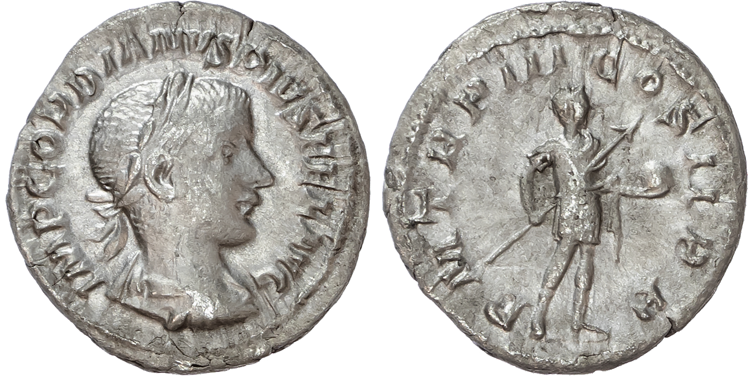 Gordian III (AD 238-244) AR Denarius, Rome, AD 240, 2.52g. 