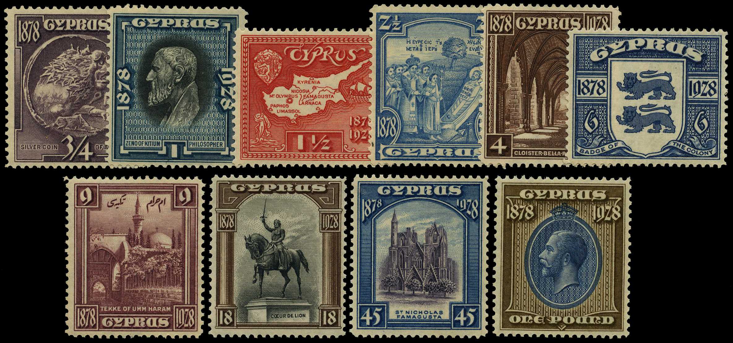 1928 50th Anniversary of British rule set of...
