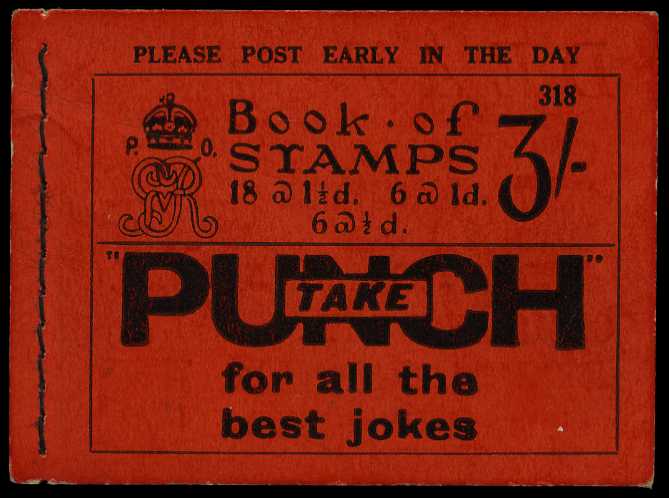 1936 (October) 3/- booklet (#318). Panes...