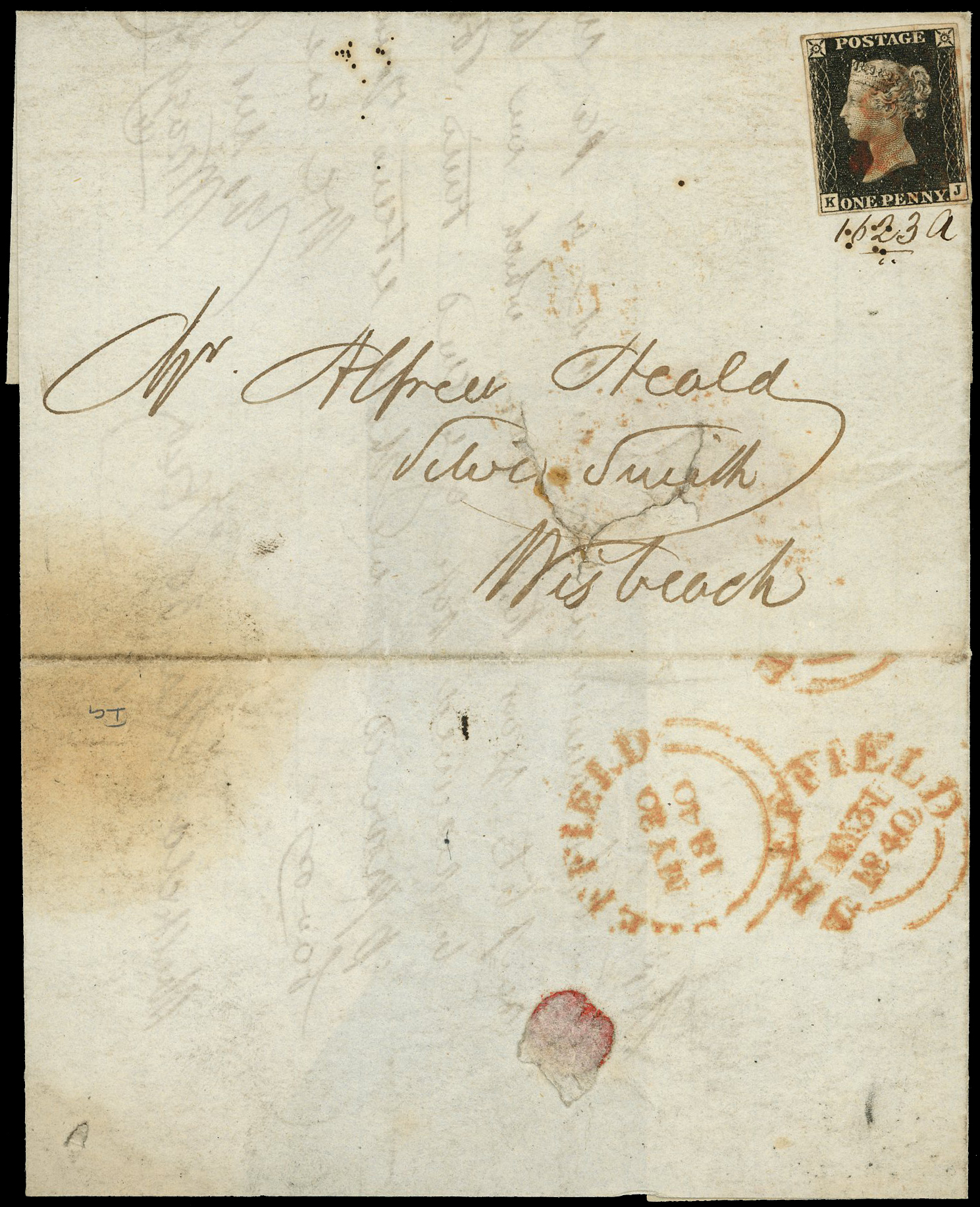 1840 1d Black P.1a. “May Date”