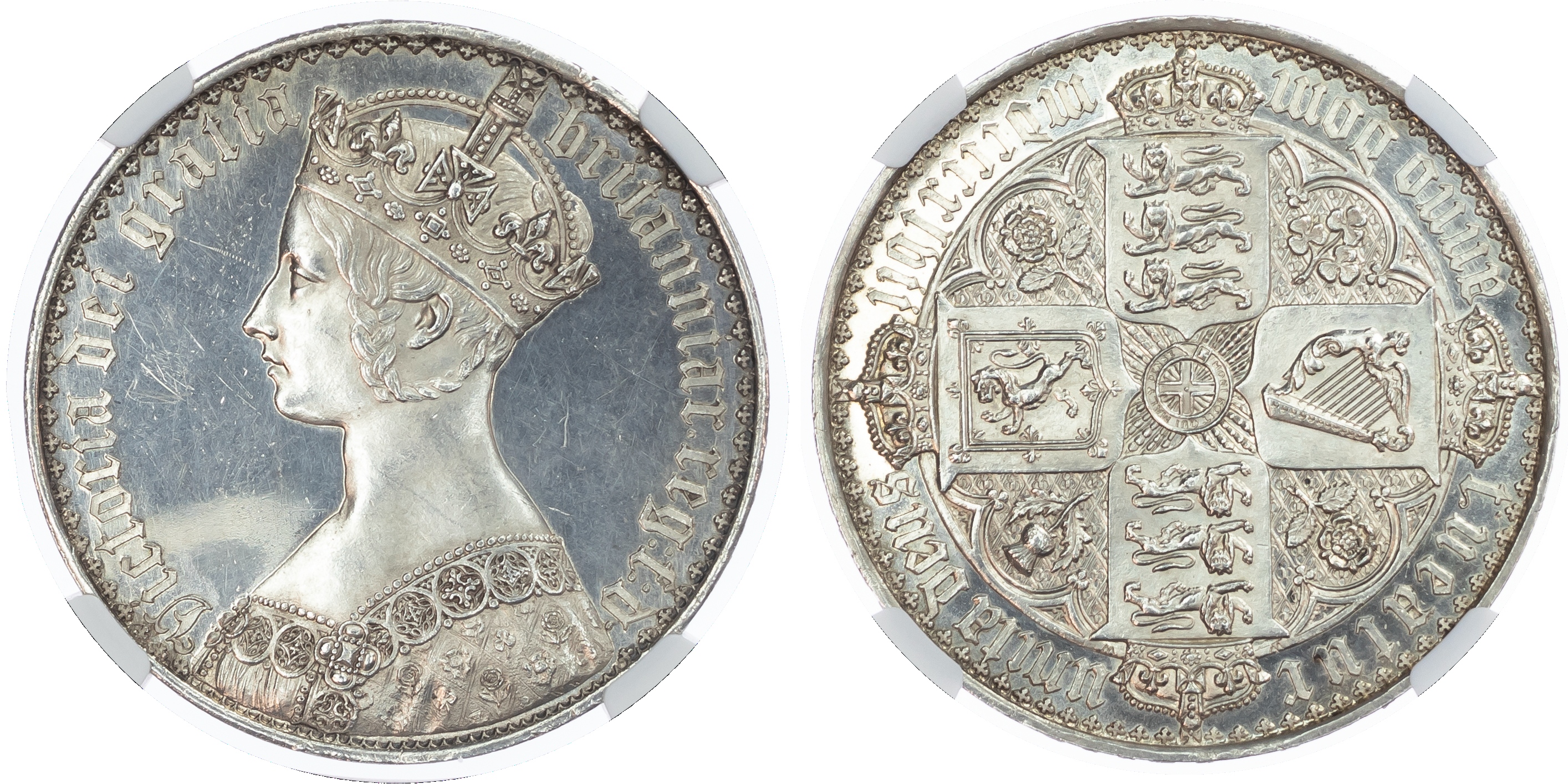 Victoria (1837‑1901), AR Proof 'Gothic' Crown 1847.