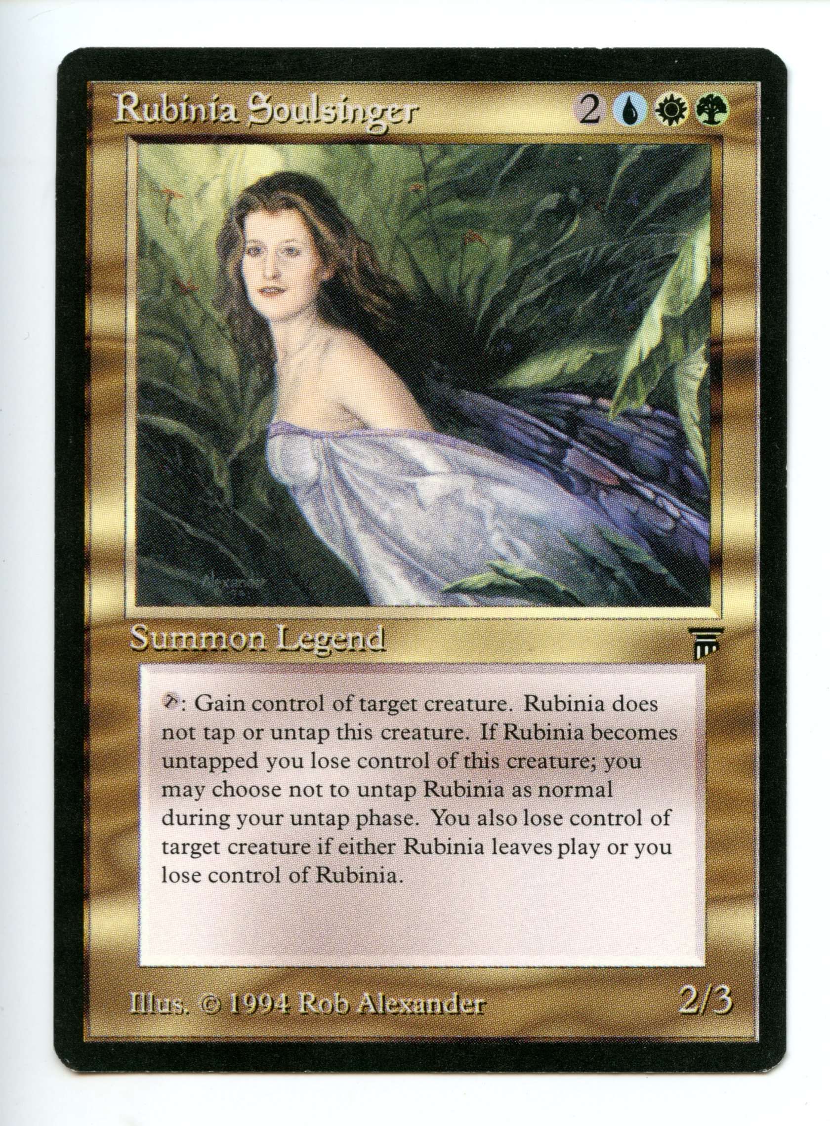 Magic The Gathering - Rubinia Soulsinger - Legends - Lightly Played Condition