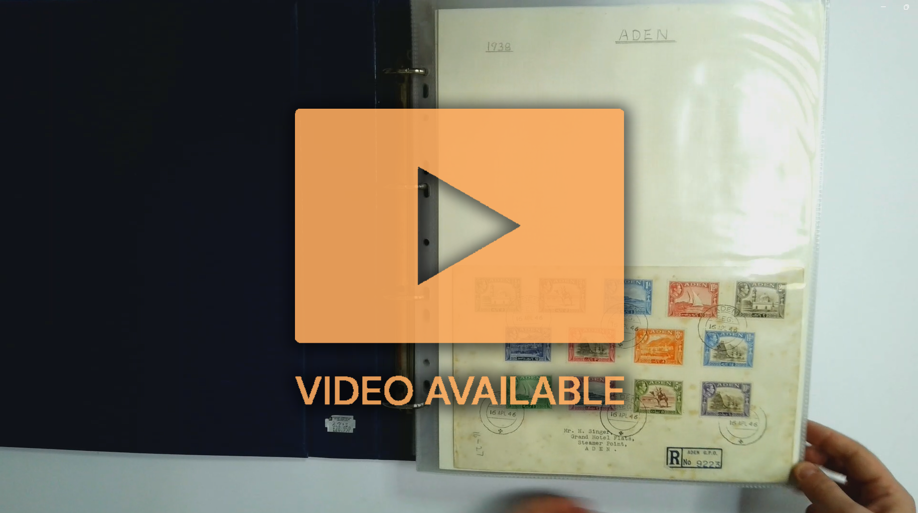 Postal History. Large blue SG cover album with A to N collection