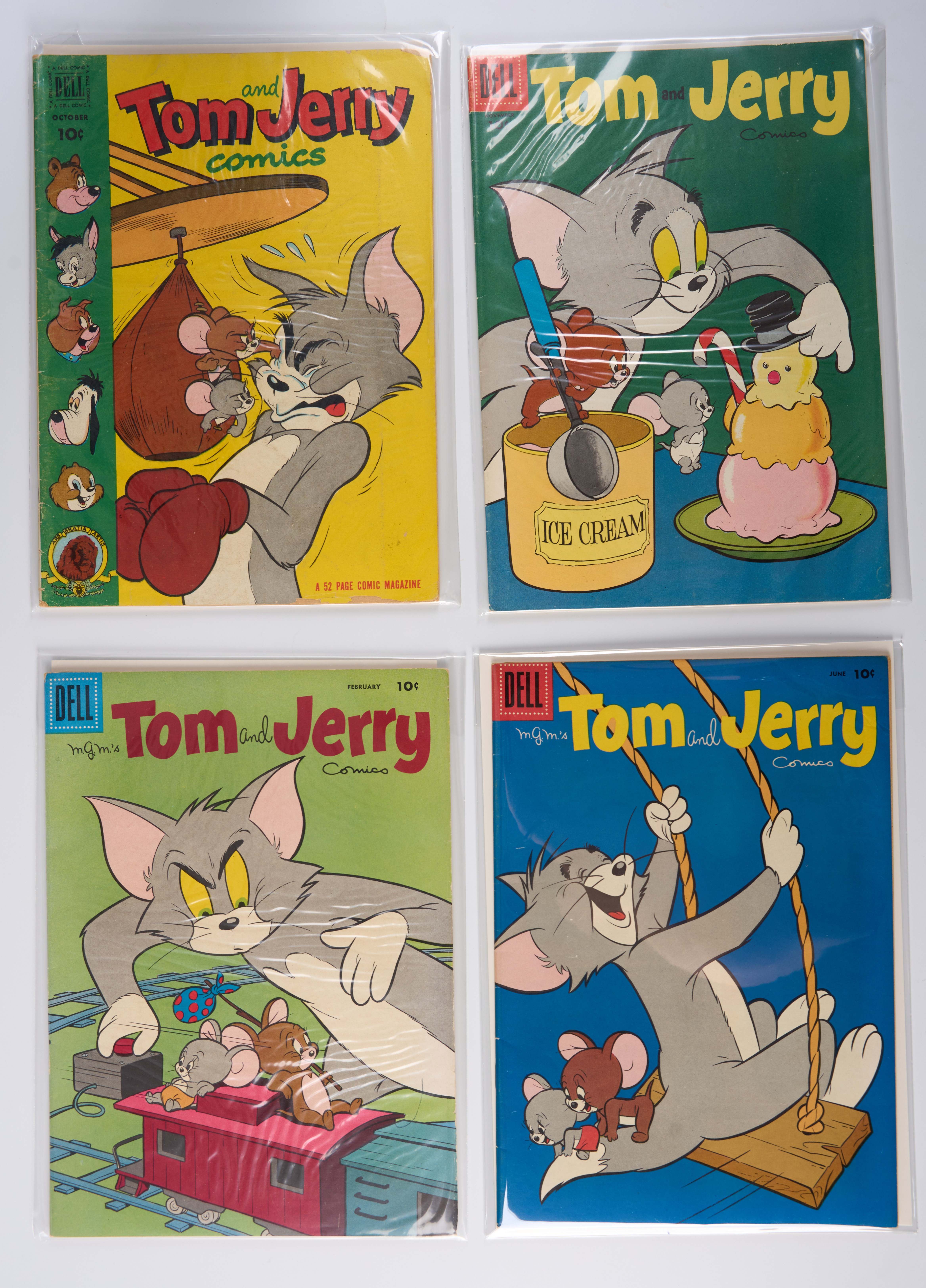 Tom and Jerry Comics Golden to Silver Age (Dell/Gold Key, 1952-1992) Bundle of 49