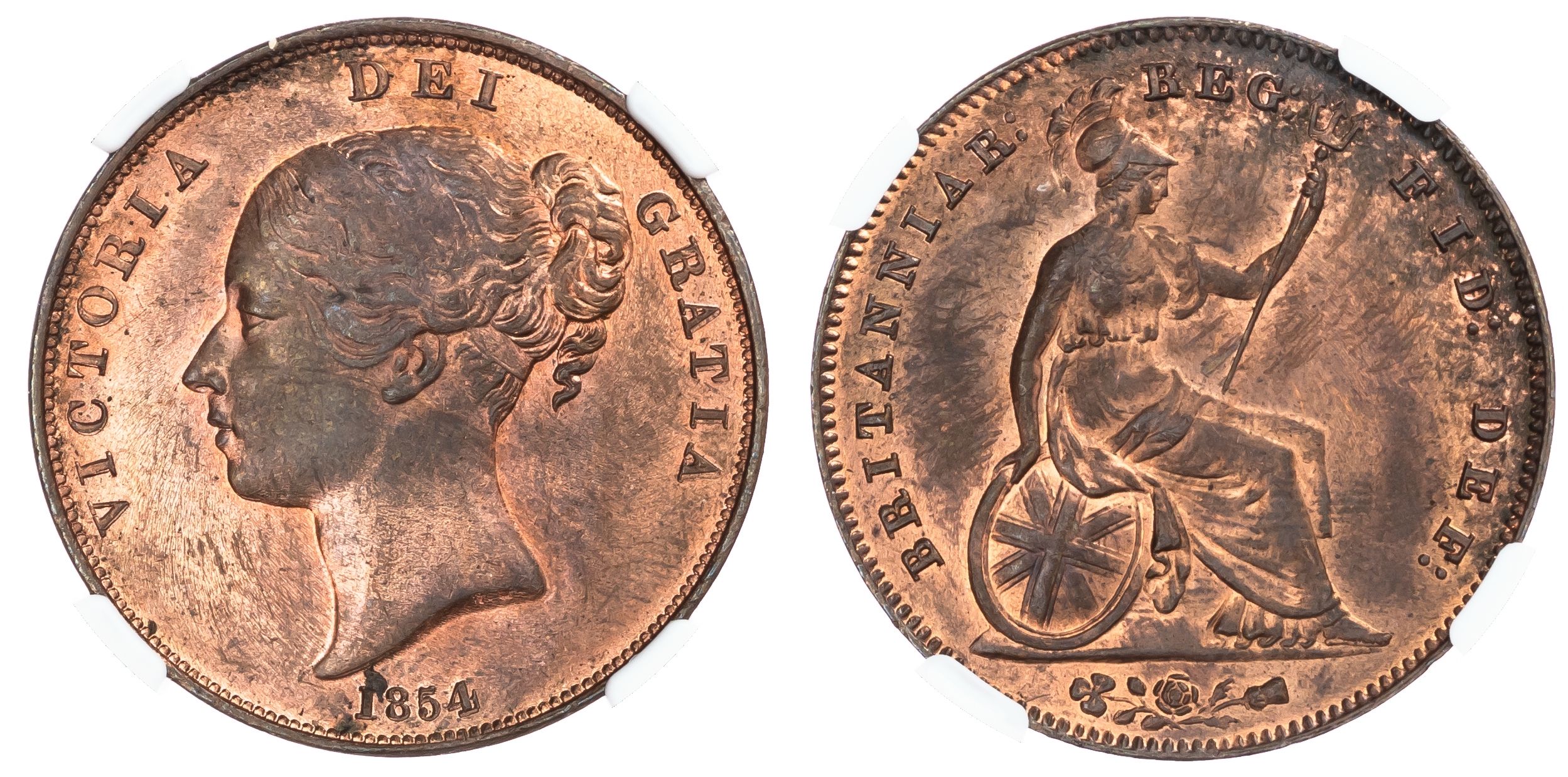 Victoria (1837‑1901), Penny, 1854.