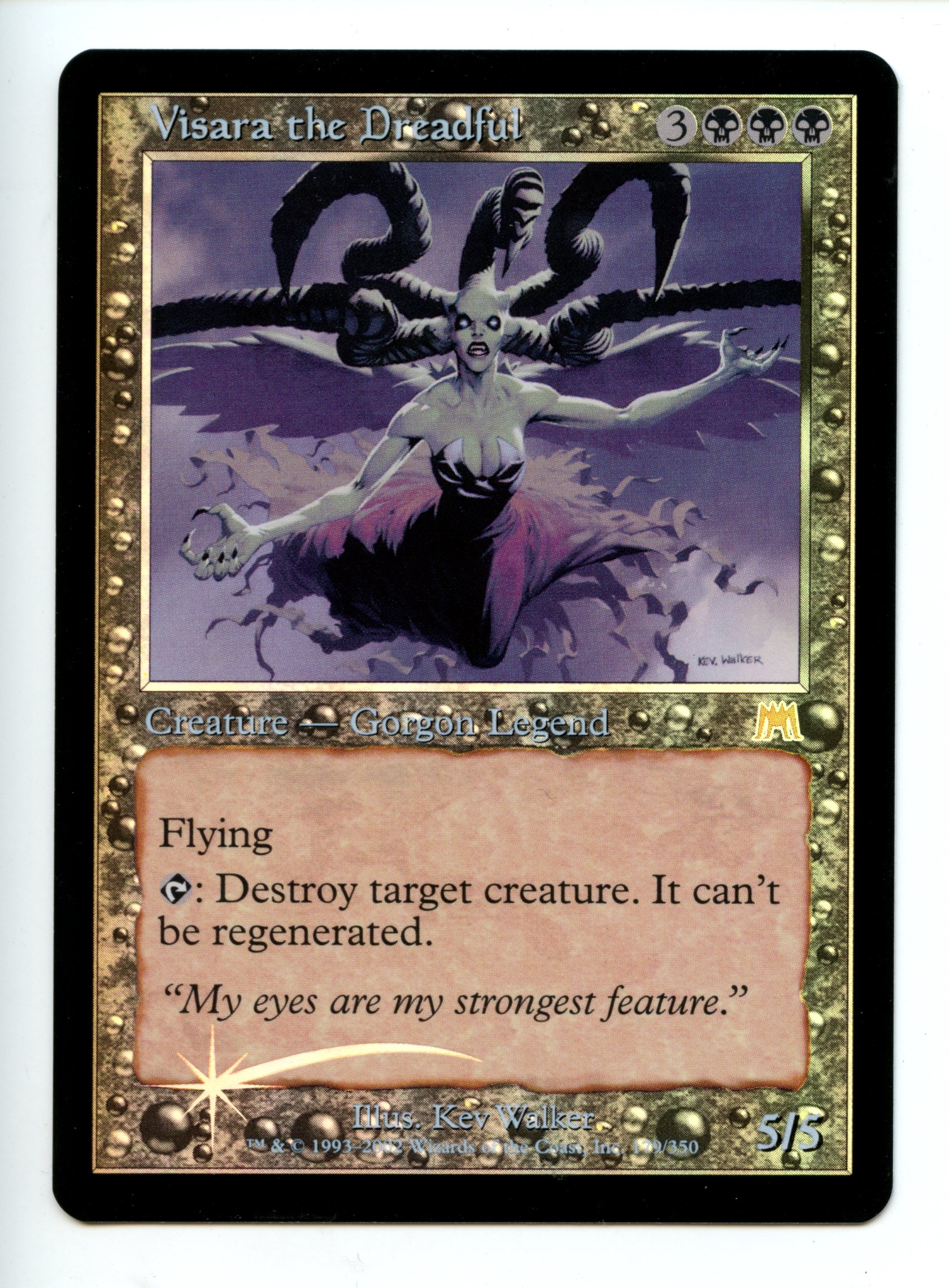 Magic: The Gathering  - Visara the Dreadful FOIL  - Onslaught - Near Mint