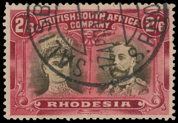 2s6d agate and carmine-lake SG 156, CTO Salisbury