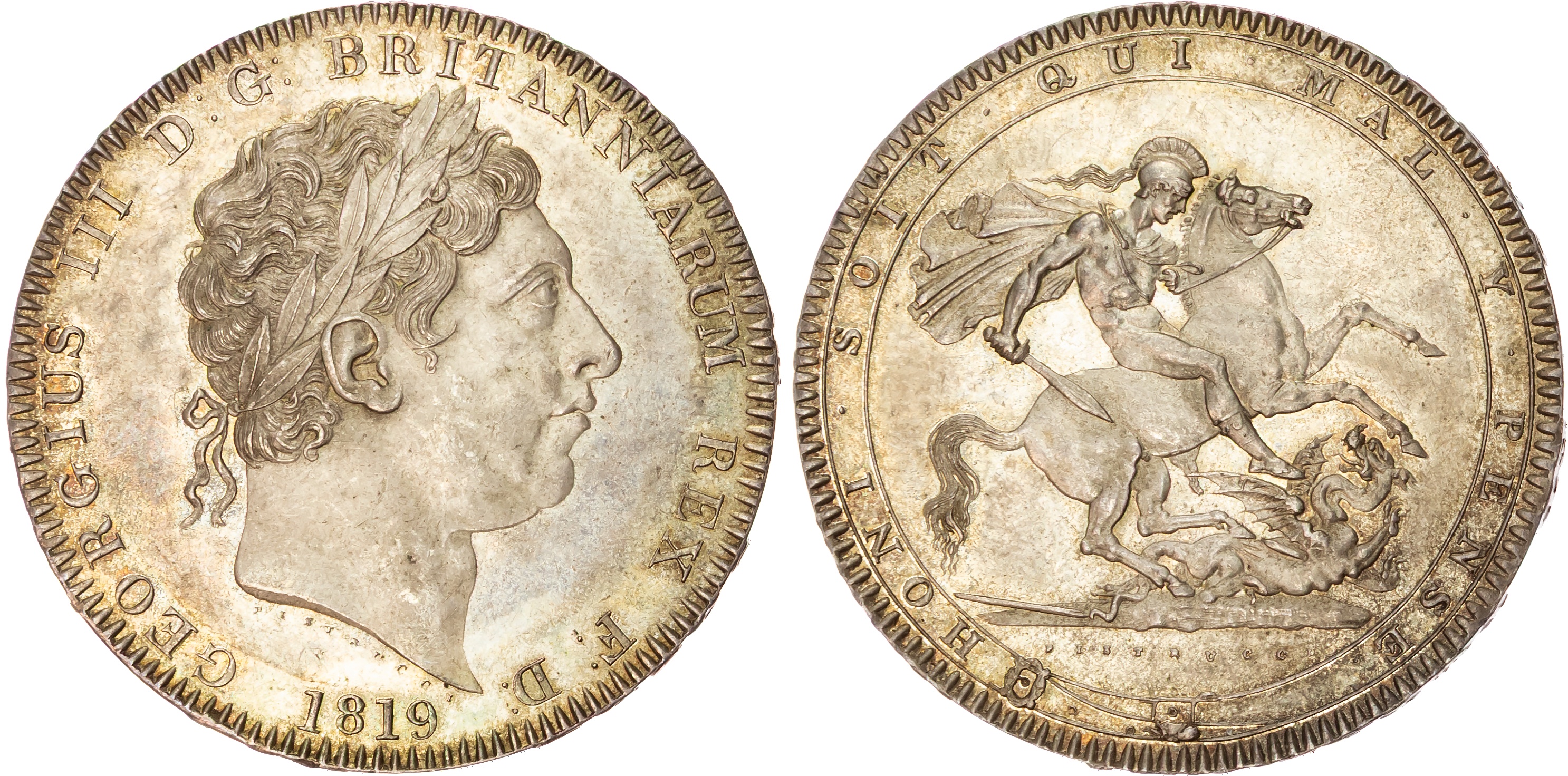 George III (1760-1820) Crown, 1819, LIX.