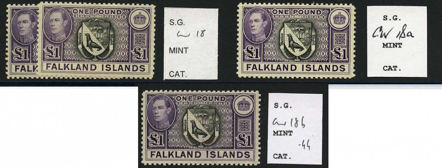 1938-44 £1s, the first three printings fine...