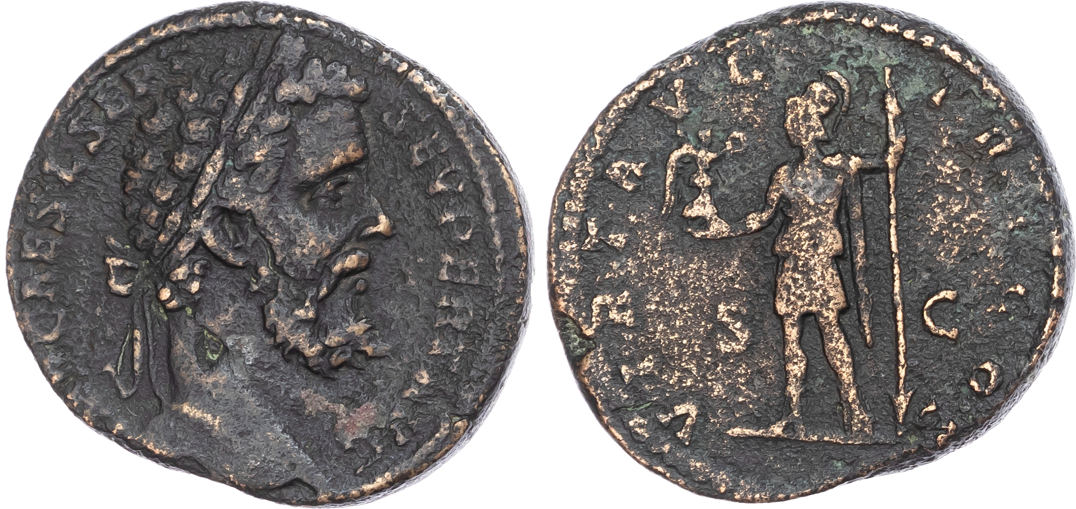 Septimius Severus (AD 193-211) AE Sestertius, Rome, AD 194, 25.42g. 