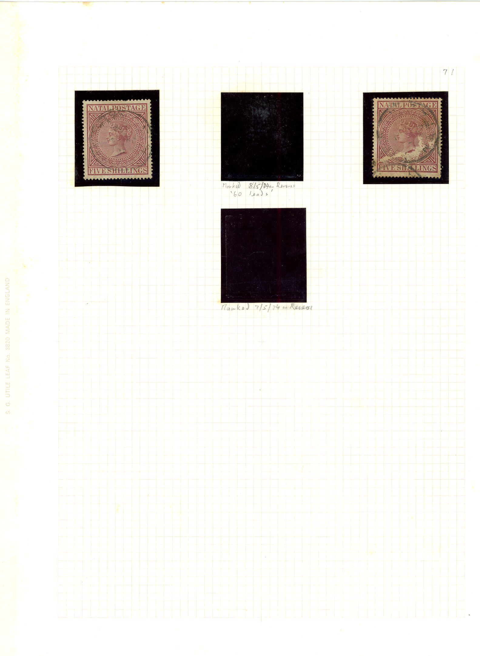 1874-99 mint and used collection (281) on leaves.  1d, 3d and 6d CANCELLED imperf proofs in singles, pairs and blocks of...