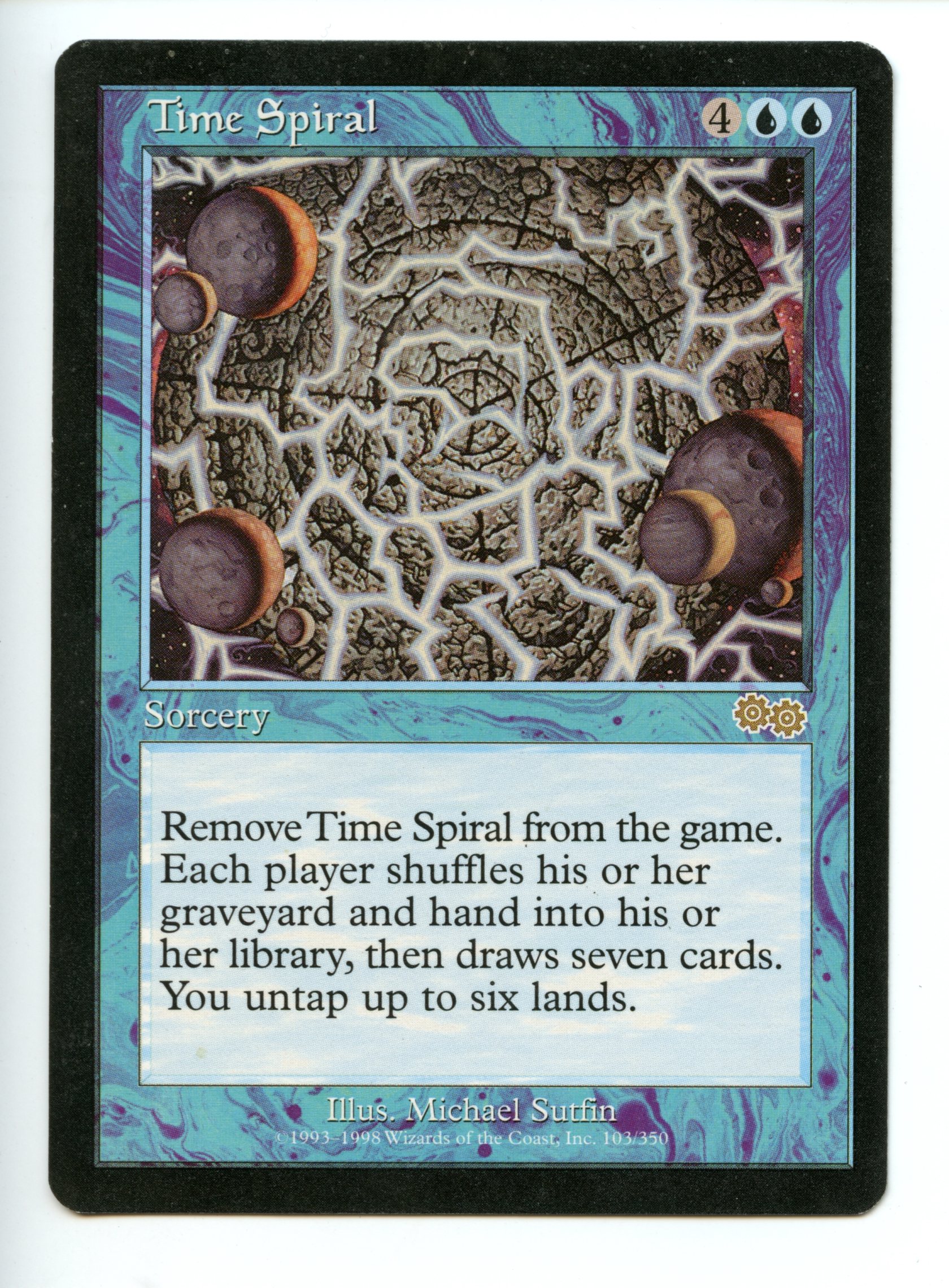 Magic the Gathering - Time Spiral  - Urza's Saga - Moderately Played