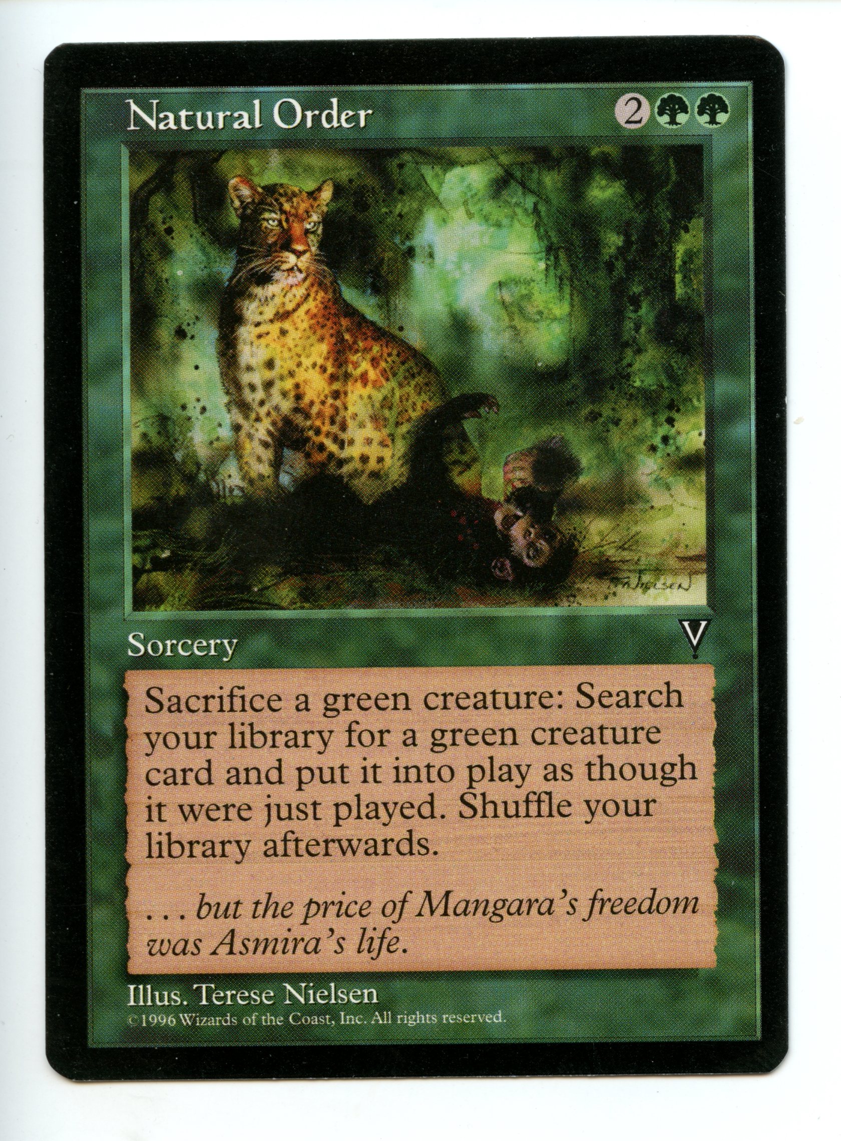 Magic The Gathering - Natural Order - Vision - Lightly Played Condition