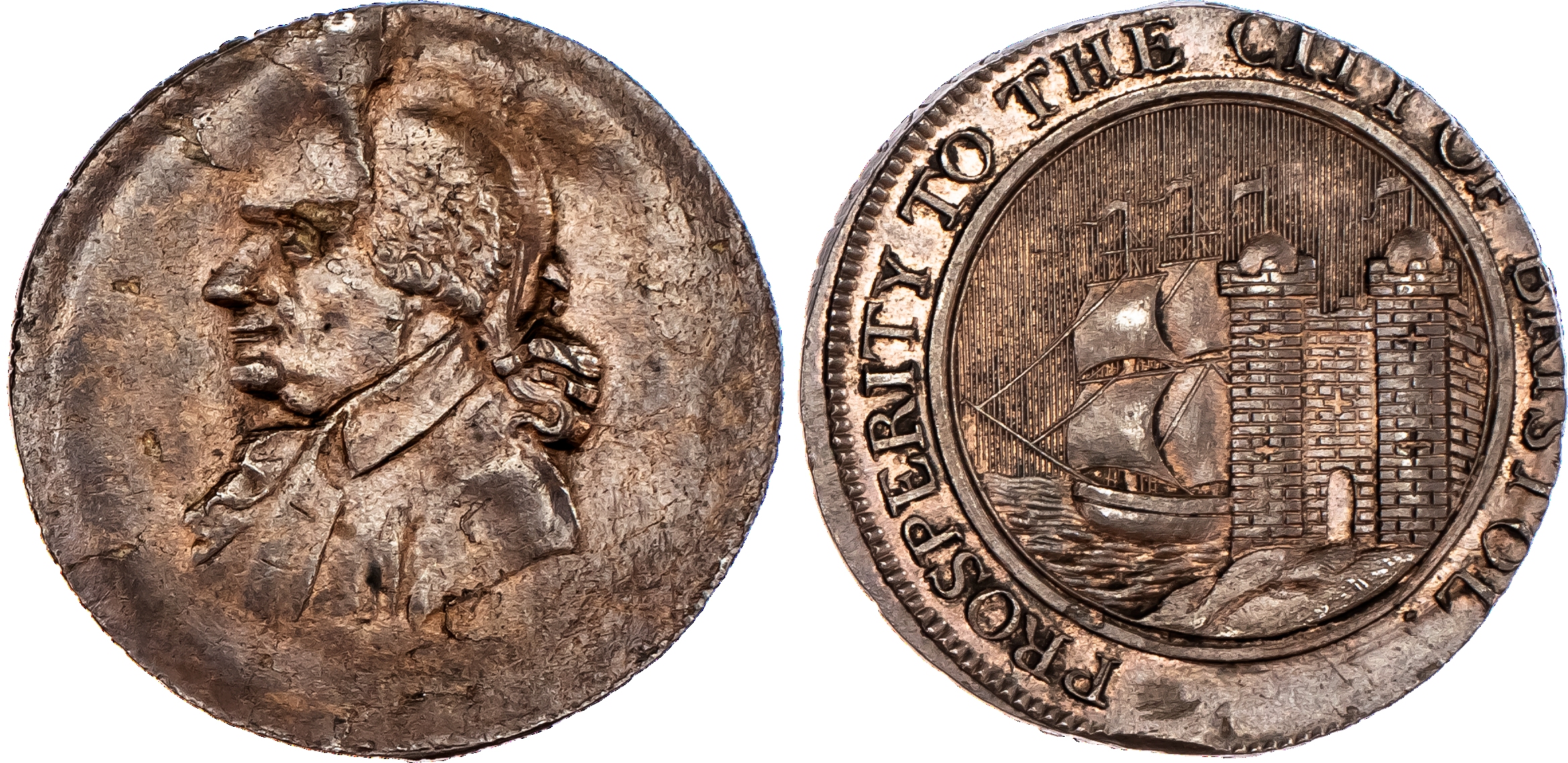 Bristol ? J Chester ? halfpenny...