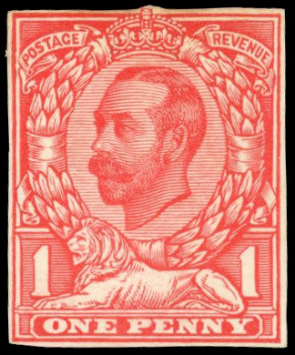 GB 1911 KGVI 1d Downey die proof SG 329var